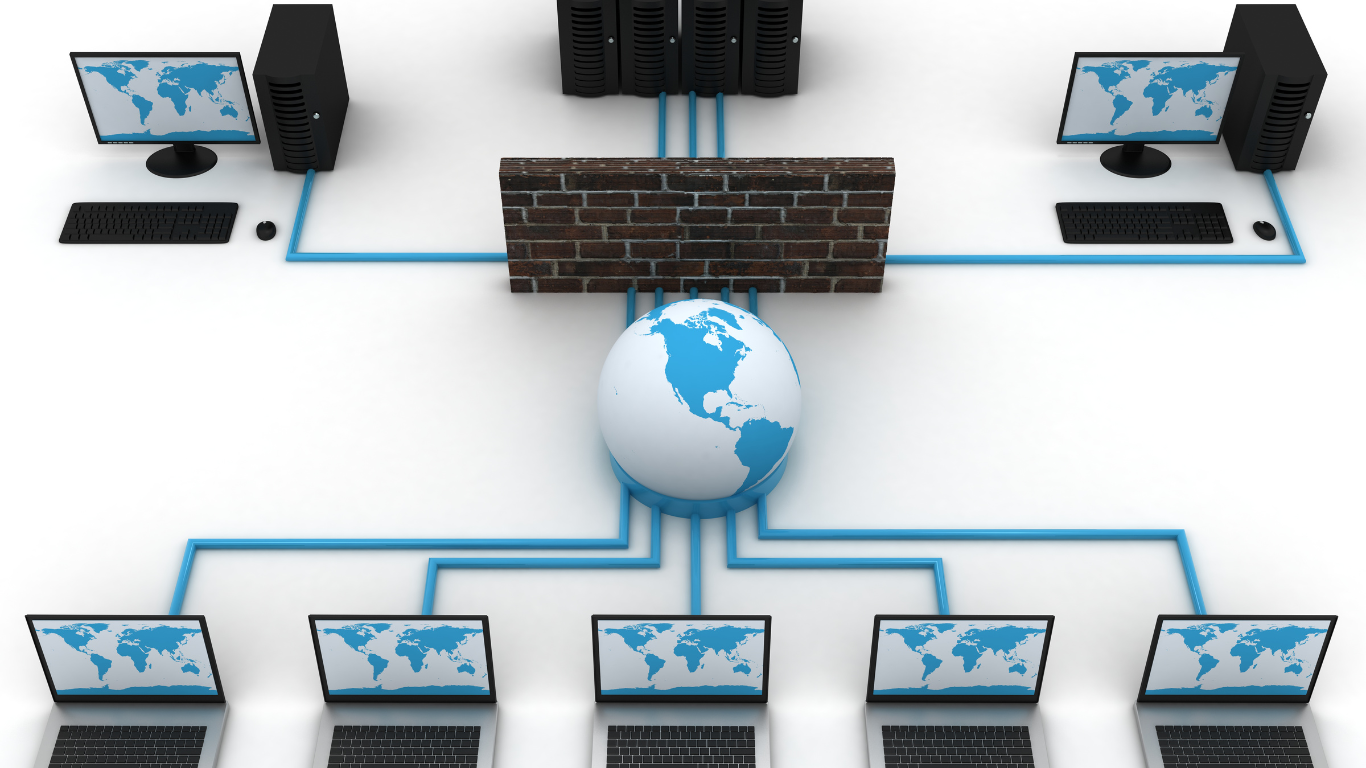 diagram of a modern computer network